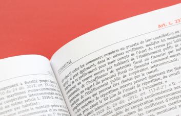 Page intérieure d'un code juridique